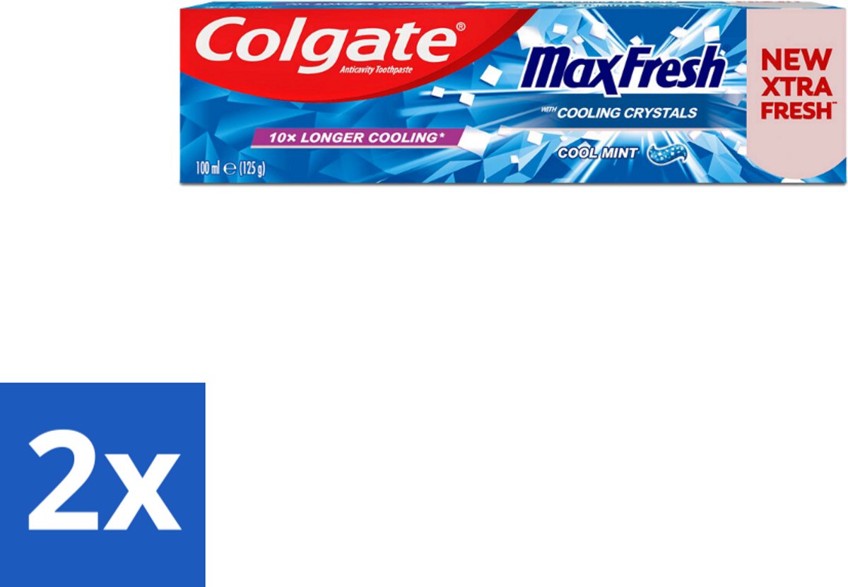 Colgate Tandpasta Maxfresh Coolmint 100 ml - Voordeelverpakking - 2 stuks