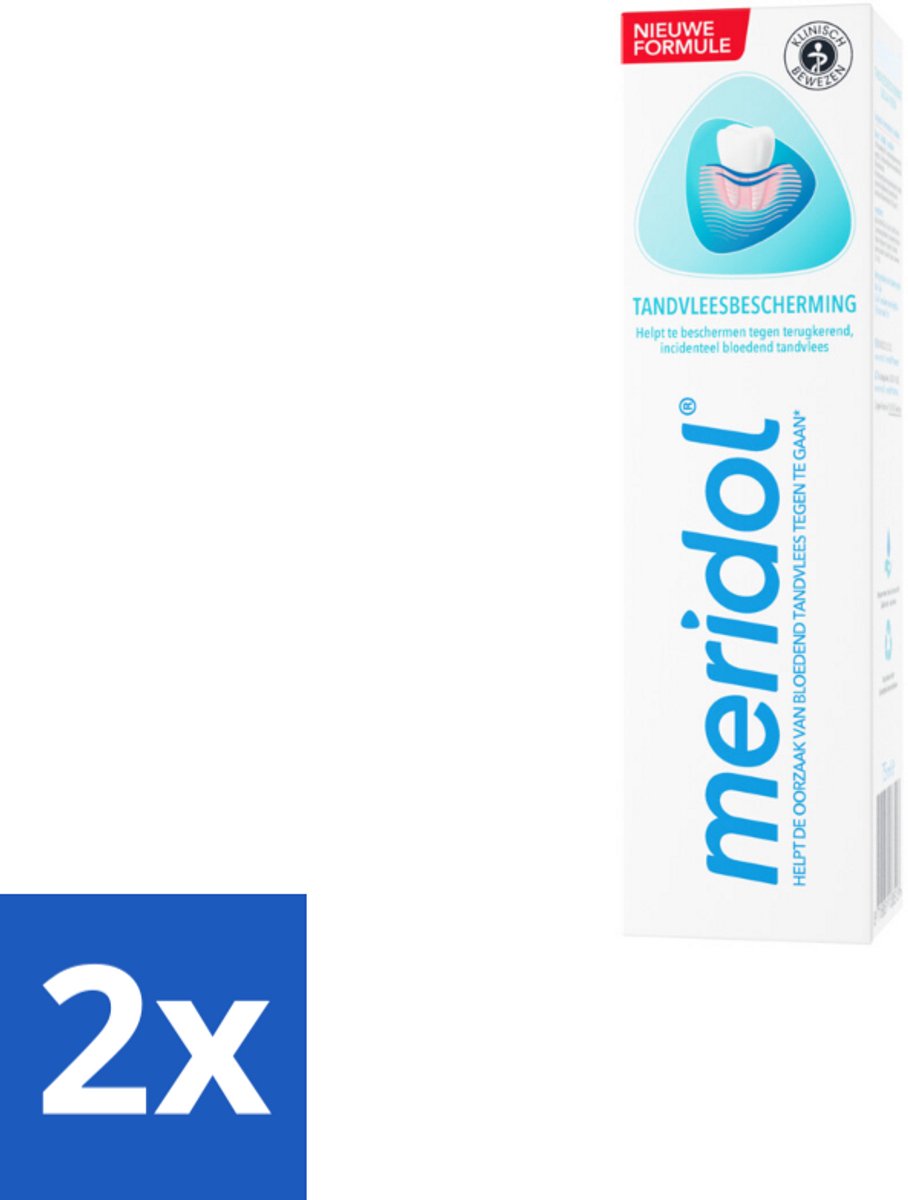 Meridol Tandpasta Tandvleesbescherming 75 ml - Voordeelverpakking - 2 stuks