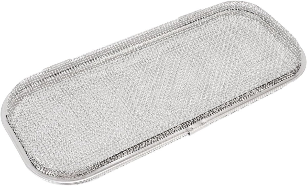 Afwasmand met gladde gaasontwerp, bestekhouder voor keuken en restaurant, vaatwasserbestendig, roestvrij staal, multifunctionele organizer