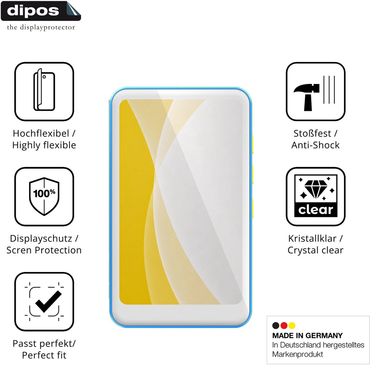 dipos – 2x Beschermfolie geschikt voor joliker M4S V2.0 | 3D Full Cover Screenprotector | 100% Passend
