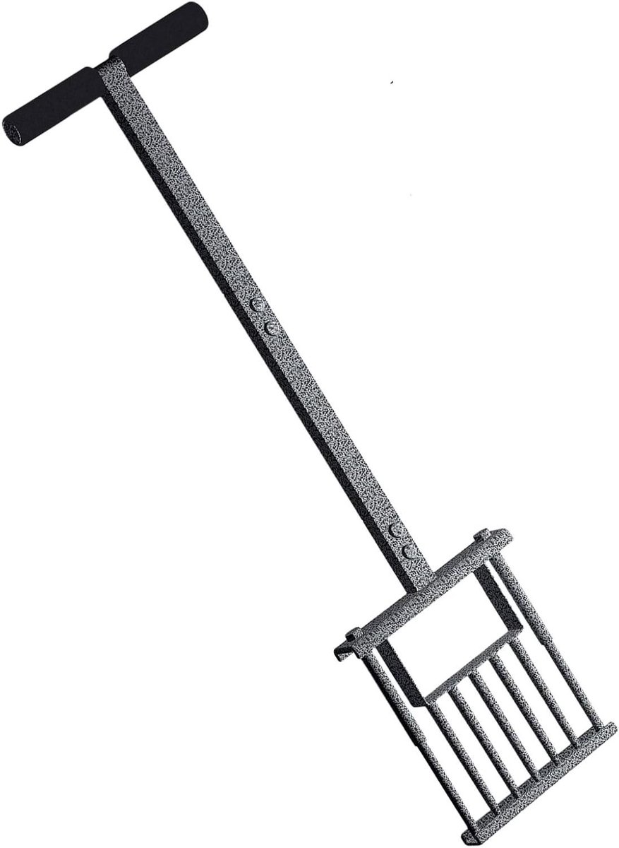 Gazon Beluchter - Gras Ontluchter - Gazon Onderhoud - Handmatige Werking - 103 cm - Zilver