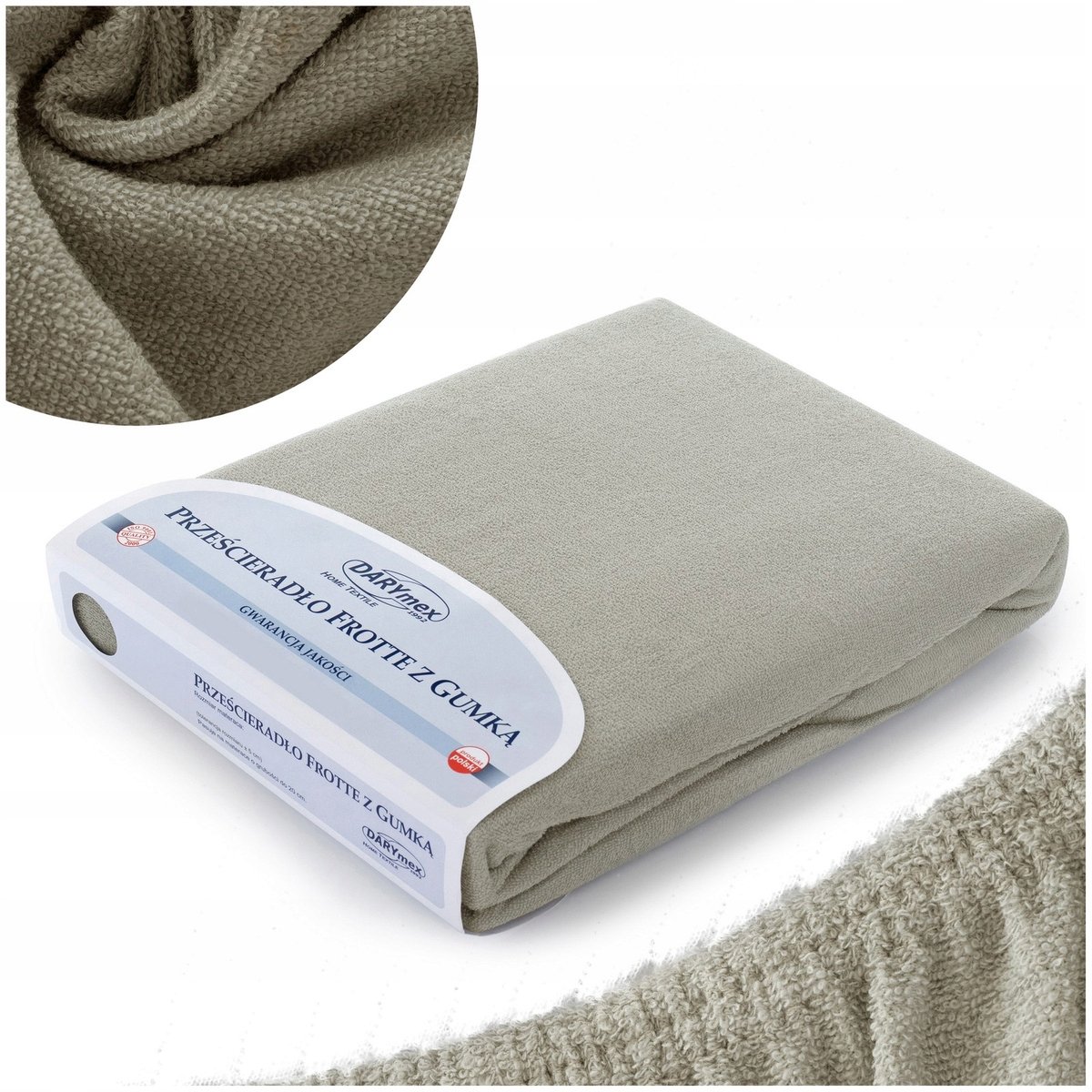 Merkloos Frotte Hoeslaken met Elastiek - 80x160 cm