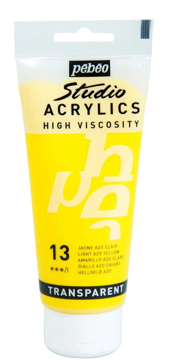 Acrylverf Pébéo 831-026 Zwart (100 ml) (Gerececonditioneerd A+)