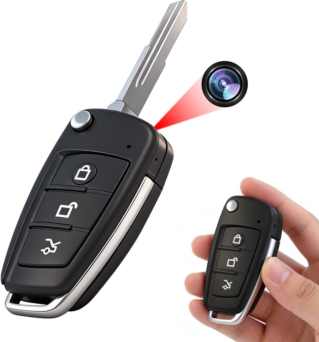 Solidchoice - Mini Spy Camera in Autosleutel met Nachtzicht
