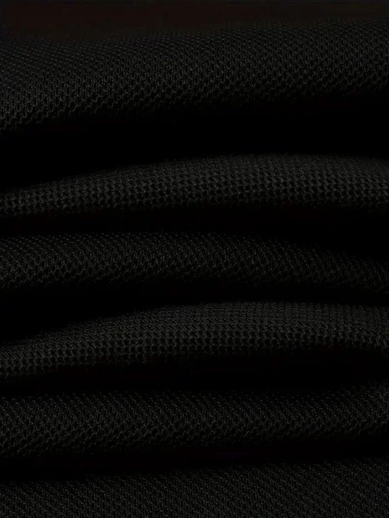 Currero Golf Polo Heren - Ademend Golfshirt - Polo Shirt - Sportshirt - Golfkleding Heren - T-Shirt - Golf Mode - Zwart M — afbeelding 4