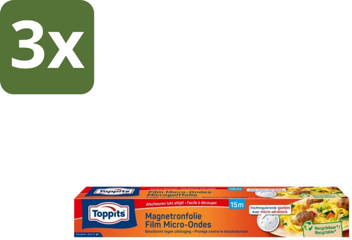 3 x Toppits – Magnetronfolie – 15 m - Koffiezetapparaat