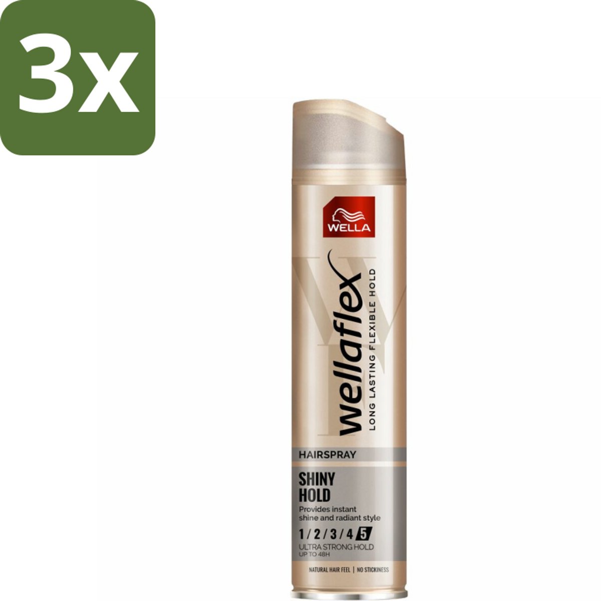3 x Wella – Flex Shine Ultra Strong – Haarspray – 250 ml - Haarspray - Glansspray - Haar Fixatie - Haar Verzorging - Haar Stralen