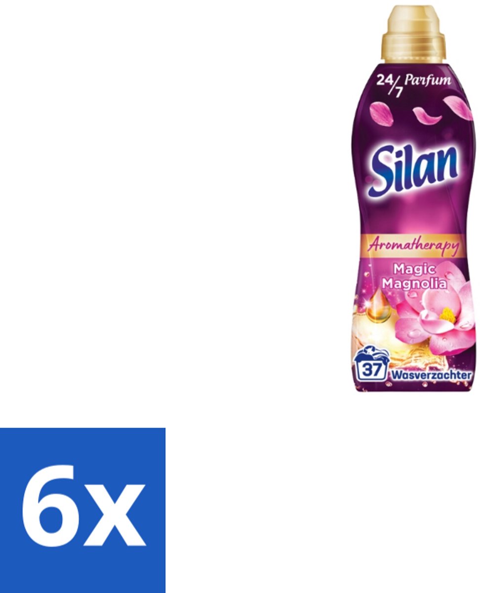 6 x Silan – Wasverzachter – Aroma Therapy Magic Magnolia – 851 ml - Aromatherapie Wasverzachter - Wasverzachter - Wasbeurten - Geur - Geurtechnologie