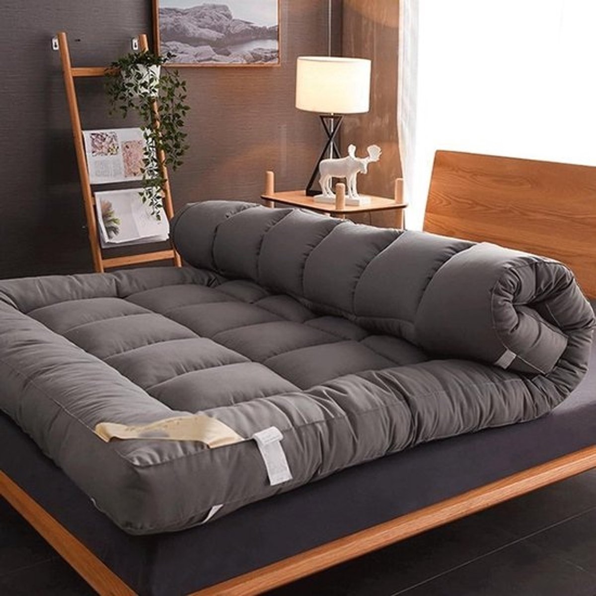 Opvouwbaar Japans vloermatras 150 x 200 cm - Dikke tatami-mat voor camping en thuisgebruik
