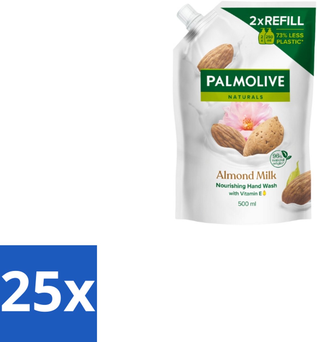 25 x Palmolive – Handzeep Navulling – Naturals Almond Milk – 500 ml - Kabel - Kabels - Kabelsysteem - Kabelsysteem