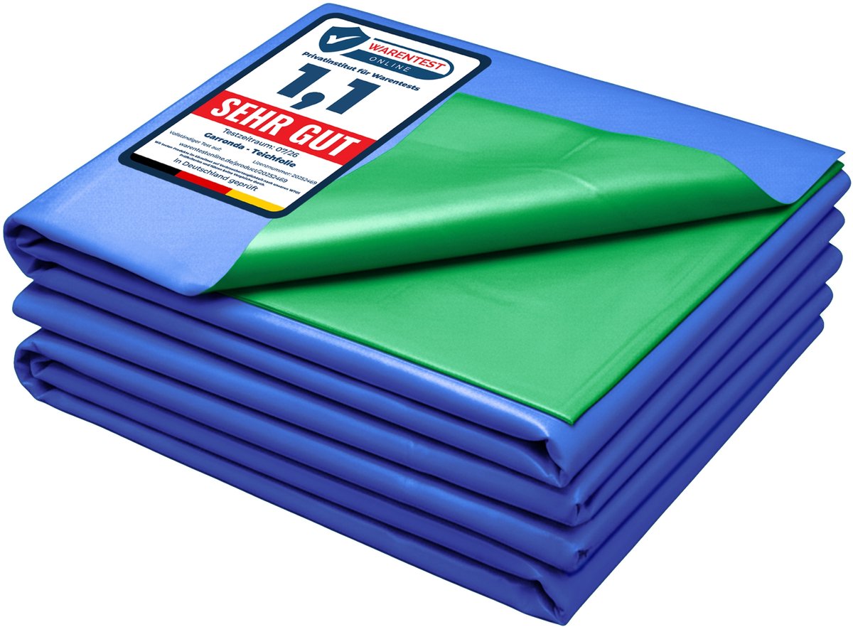 Garronda Vijverfolie 8 x 3 m PE 0,5 mm UV-bestendig 3-laags GD-0256