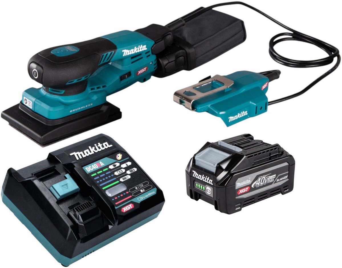 Makita BO 005 CGZ Accuschuurmachine 40 V max. 80 x 130 mm 3,0 mm slag Brushless Solo - zonder accu, zonder lader
