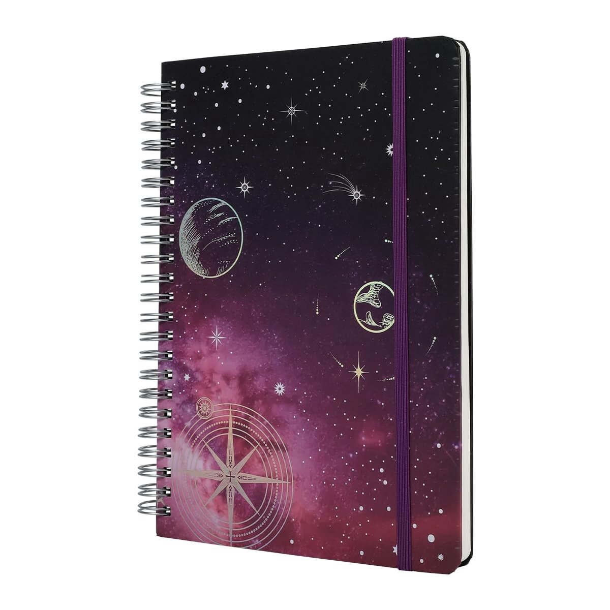 Elzusha - Spiral Notebook - A5 - Harde Omslag - Lila
