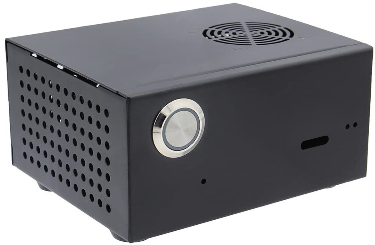 Elzusha - X825-C8 Behuizing voor Raspberry Pi 4 met Koelventilator