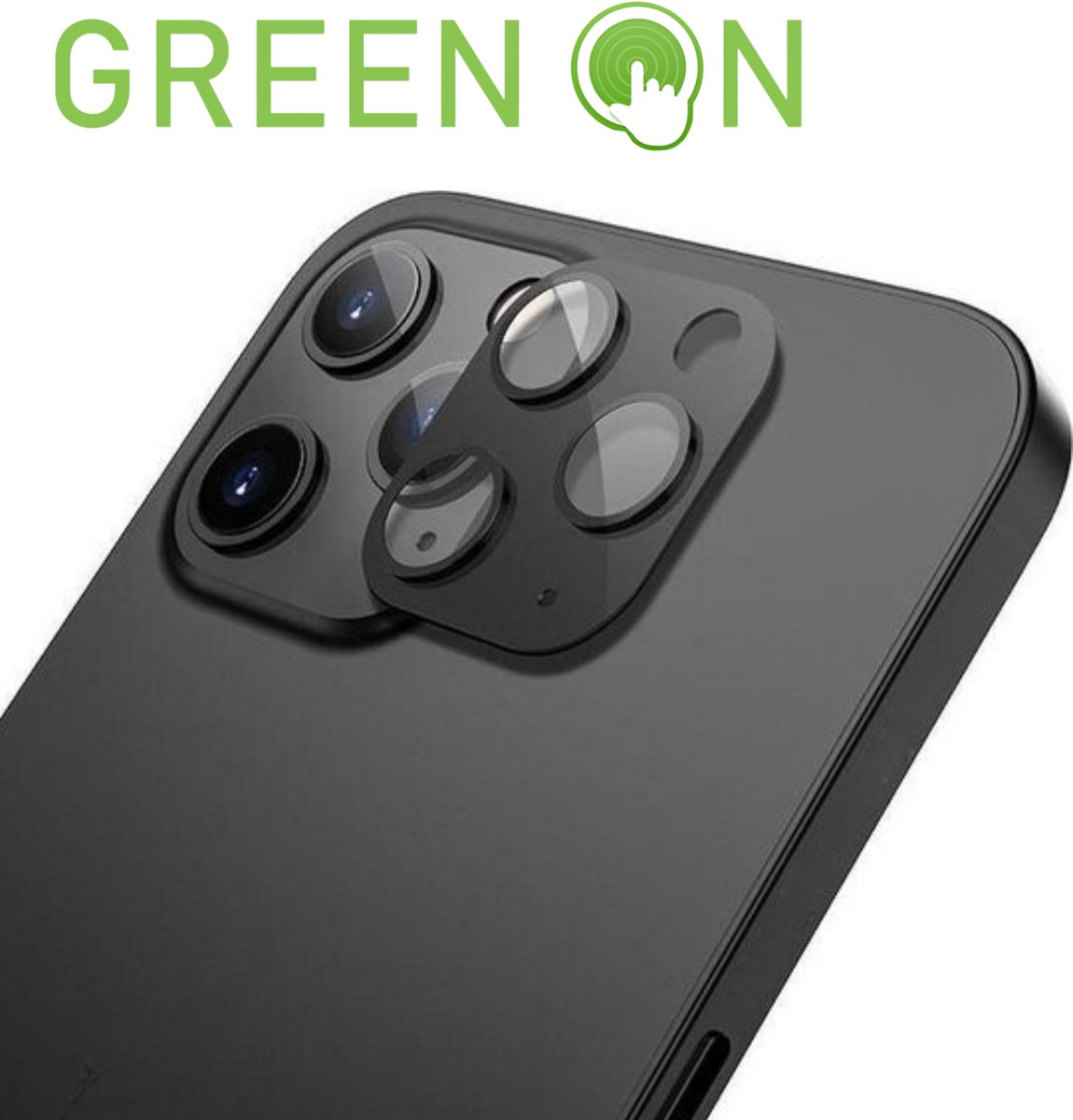 GREEN ON Lens Shield Camera Protection Galaxy S23 Plus Black