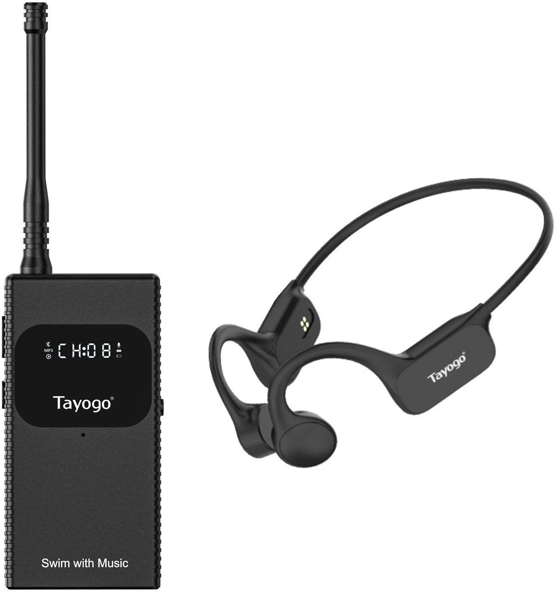 Elzusha - Draadloze Zwemhoofdtelefoon met Communicatiefunctie