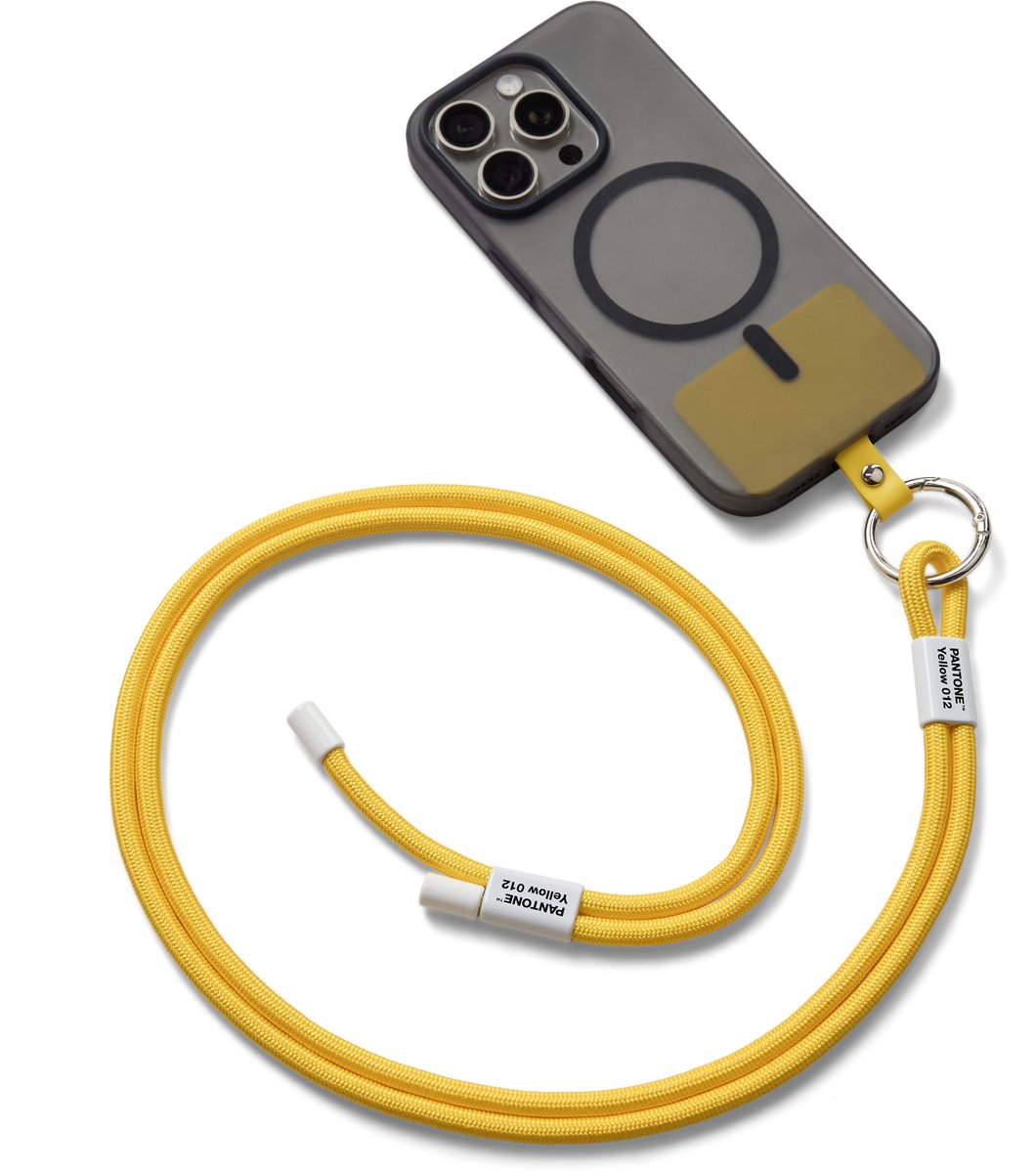 Pantone Telefoonkoord – Verstelbaar – 150 cm – Yellow 012
