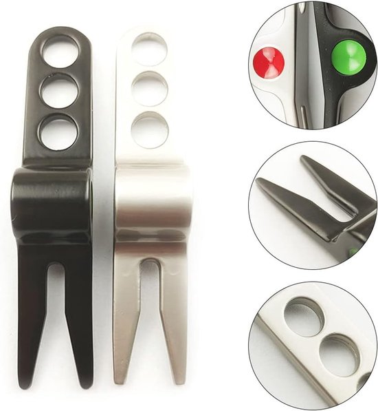 Lichte Golfbal Markers en Divot Repair Tool Set voor Golfer - Ideaal voor Golfaccessoires en Onderhoud — afbeelding 4