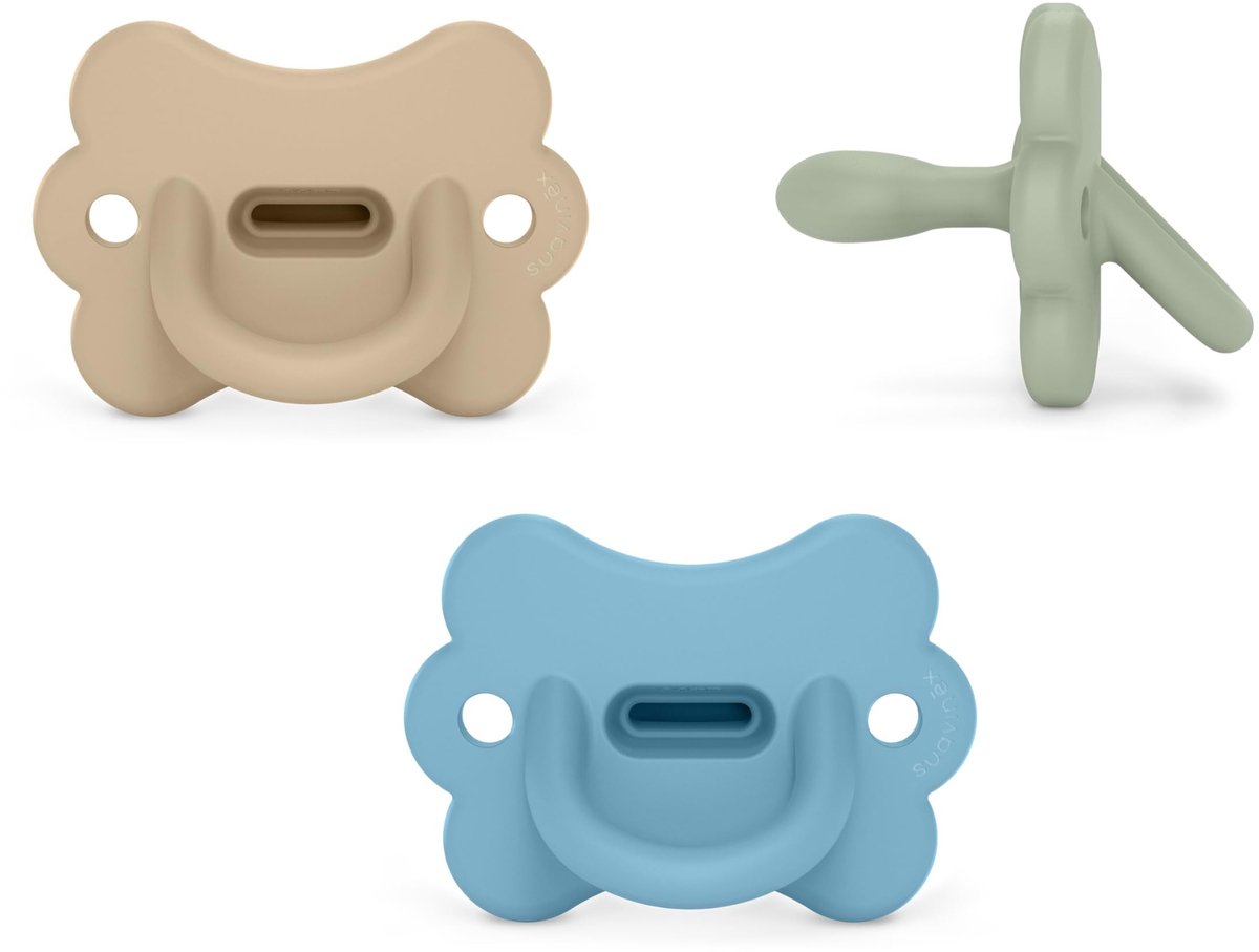 Elzusha - Set van 3 Silicone Fopspenen voor Baby's 6-18 Maanden