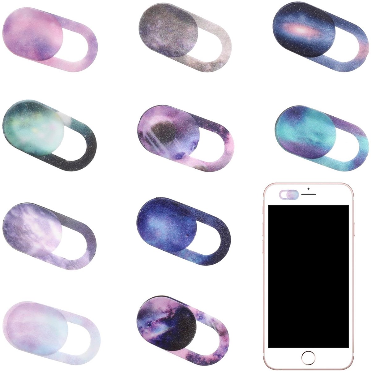 Elzusha - Set van 10 Webcam Covers voor Privacy Bescherming