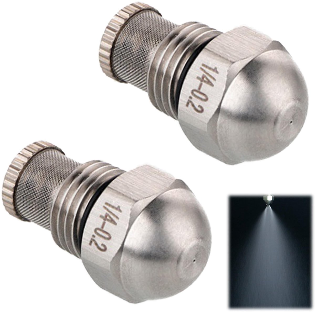 Elzusha - Set van 2 RVS Nozzles voor Vernevelaars