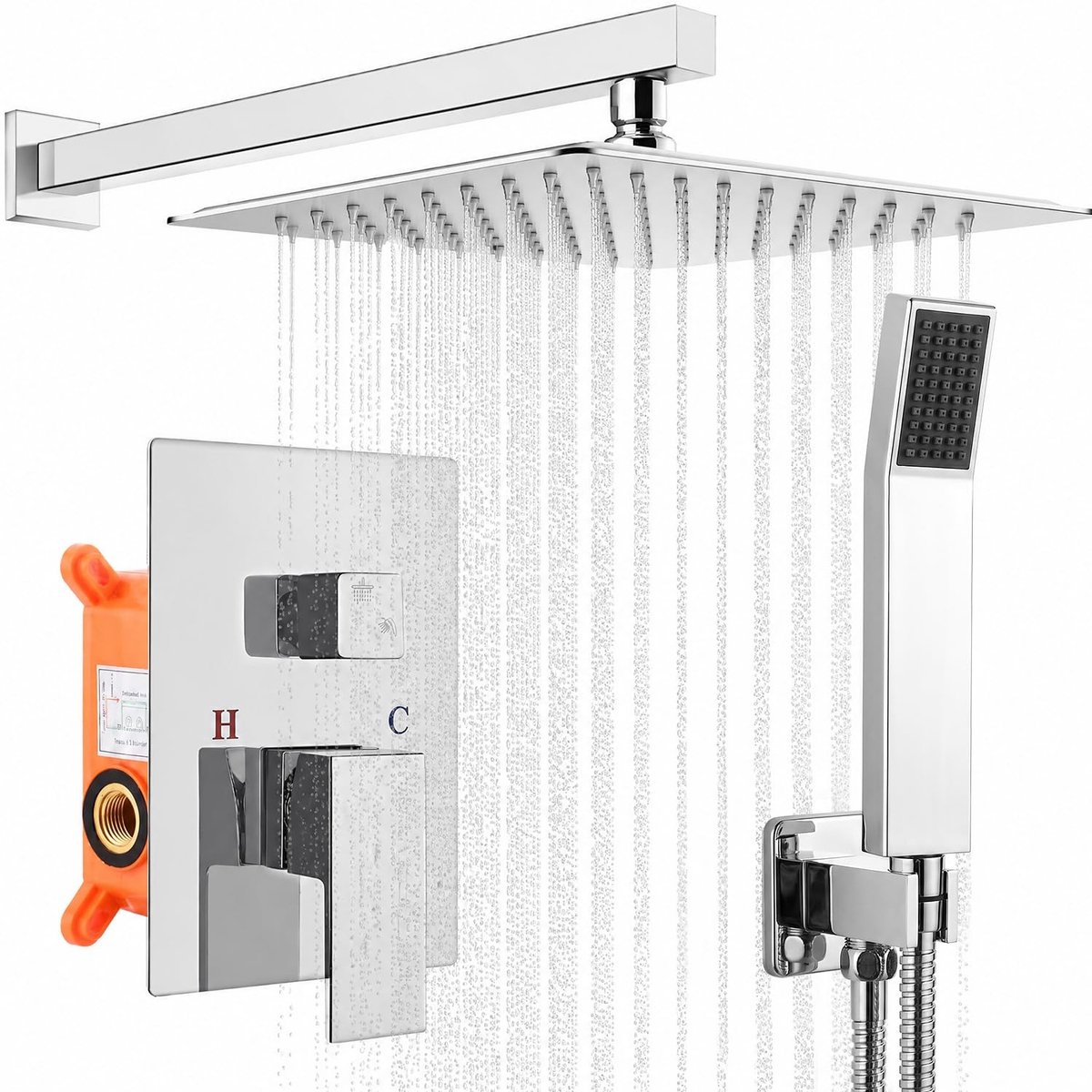 Elzusha - Inbouw Douche Systeem met Regendouche en Handdouche