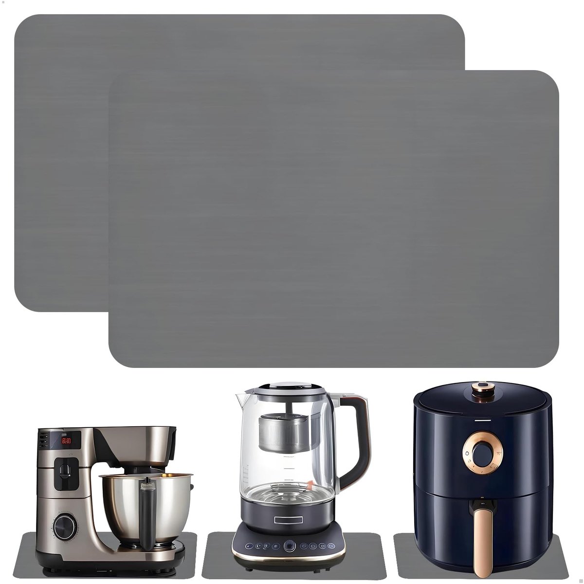 Elzusha - Silicone Mat voor Koffiemachine met Antislipfunctie, 2 Stuks