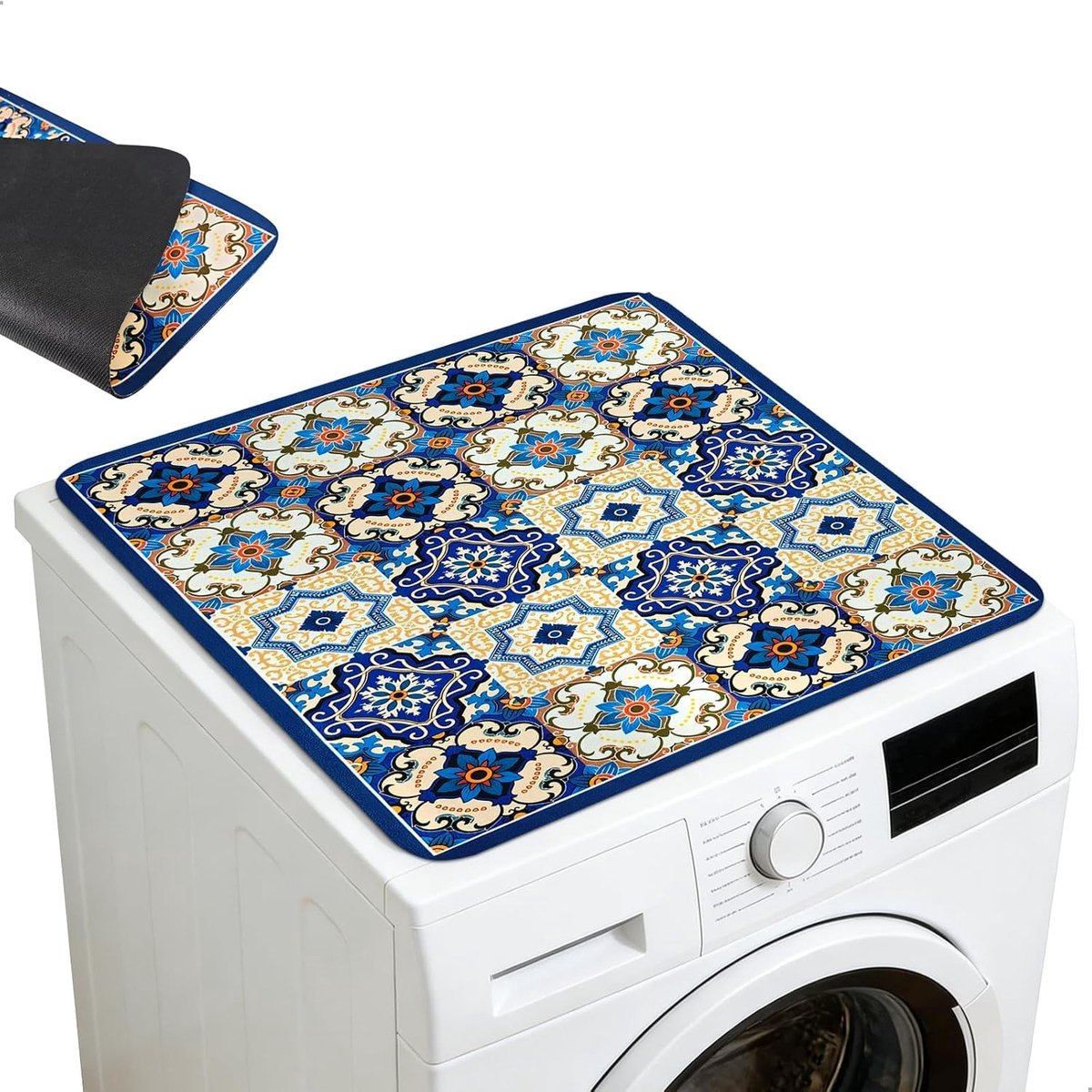 Top Cover voor Wasmachine 60 x 60 cm - Universele Stofbescherming voor Wasmachines, Drogen en Koelkasten, Blauw en Duurzaam
