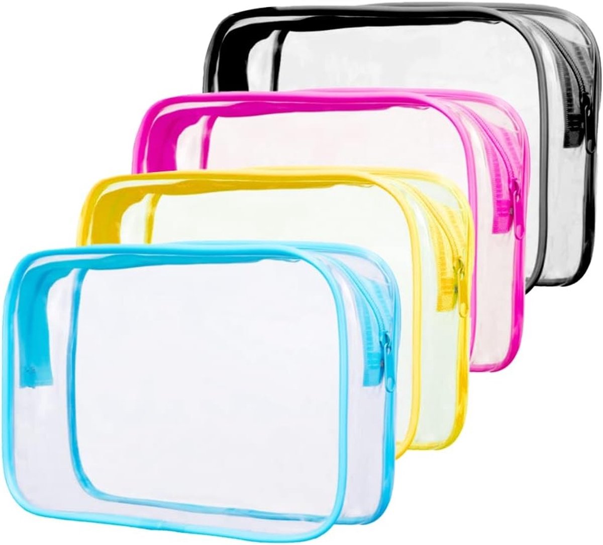 Reisorganizer Set van 4 Stuks - Waterdichte PVC Draagbare Tas voor Mannen en Vrouwen in 4 Kleuren, Perfect voor Vakantie en Weekenduitjes