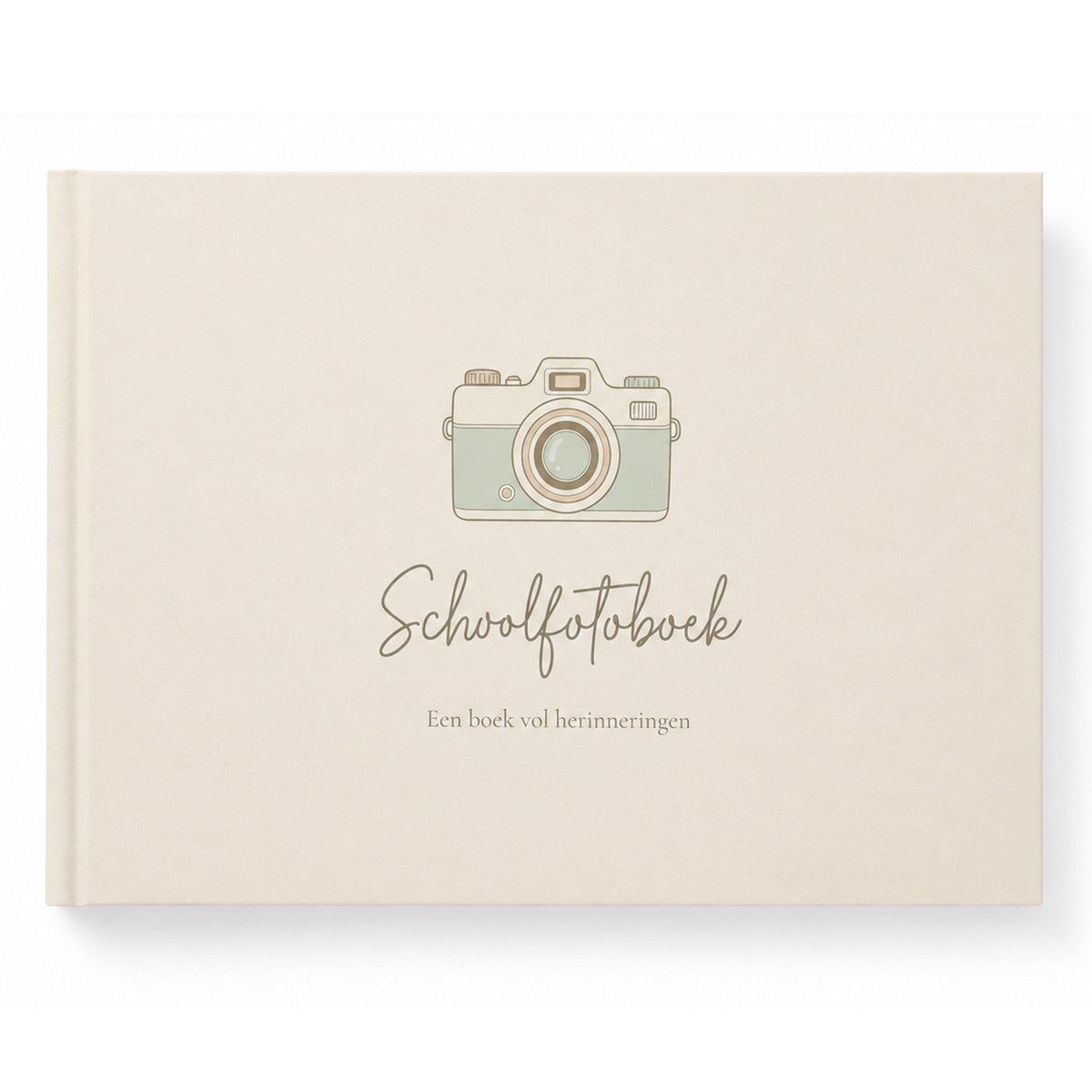 Telano Schoolfotoboek Beige - A4 Invulboek voor Schoolfoto's - Fotoalbum voor 17 schooljaren Klassenfoto/Pasfoto - Inclusief Bewaarenvelop