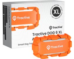 Tractive DOG 6 XL Adventure Edition – Slimme GPS-tracker voor honden met monitoring van vitale waarden & gezondheidswaarschuwingen, 6 weken batterijlevensduur – Oranje