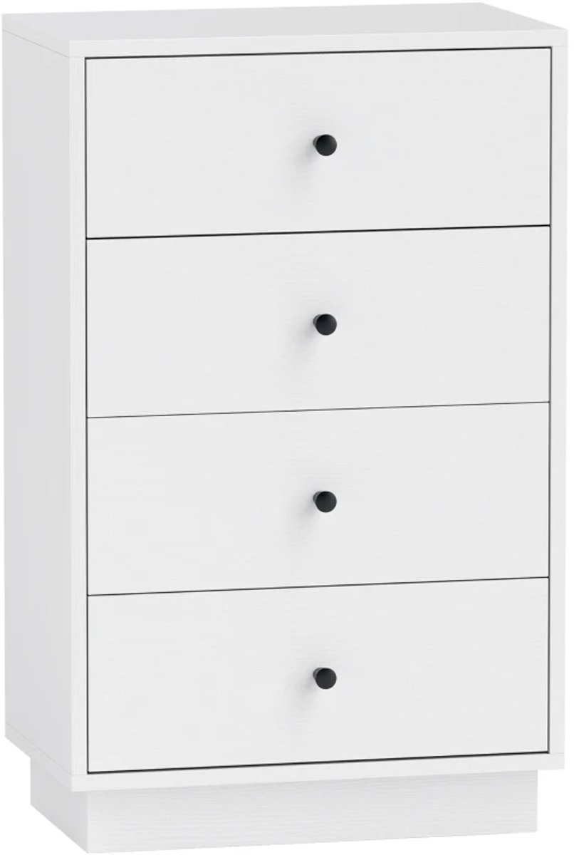 Dressoir - Ladenkast Met 7 Laden - Houtmateriaal - Moderne Stijl - 47 x 29 x 75 cm - Wit