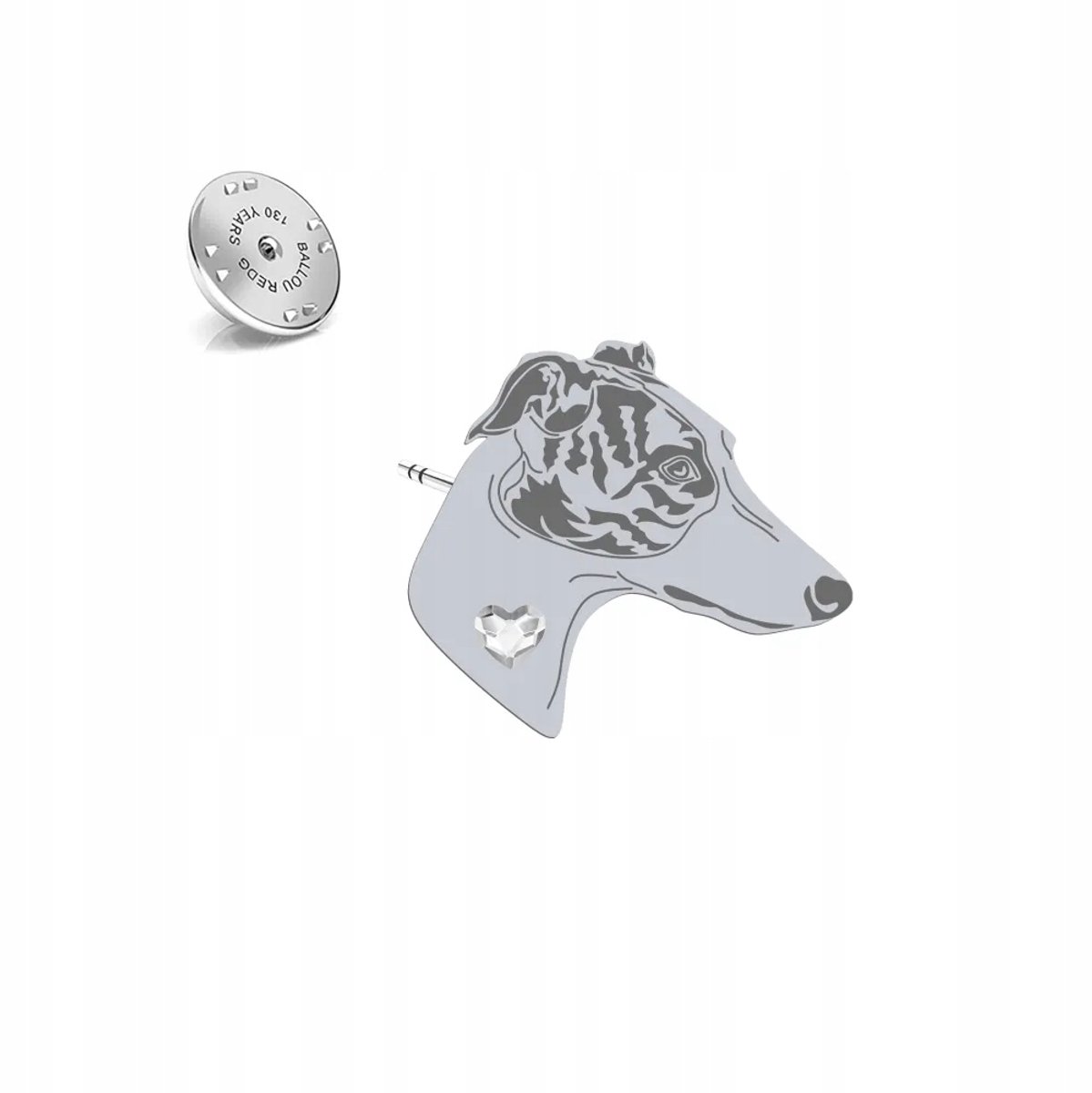 Zilveren Broche Greyhound 925 - Uniek Cadeau met Gratis Gravure