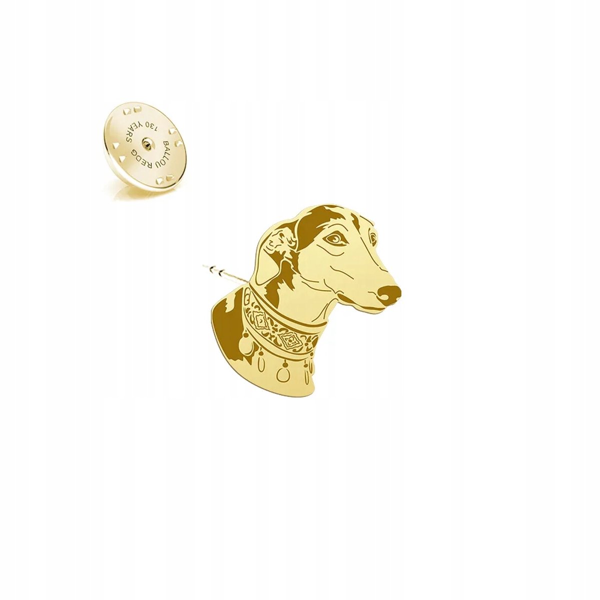 Vergulde Zilveren Pin Polish Greyhound Sieraden Dames 925 Gratis Gravure