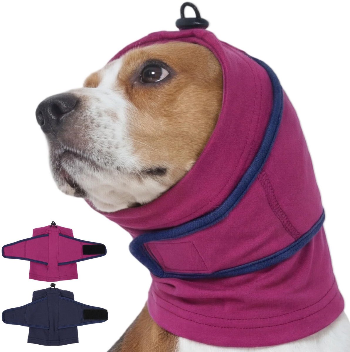 Sanorum Honden Oorbeschermer - Anti Storm Geluidsdempende Hoofdband - Geschikt voor Föhngeluiden & Onweer - Hondenoorbeschermer - Rustgevende Oplossing voor Angstige Honden - Verstelbaar - Ademend Materiaal - Cadeau voor Huisdieren