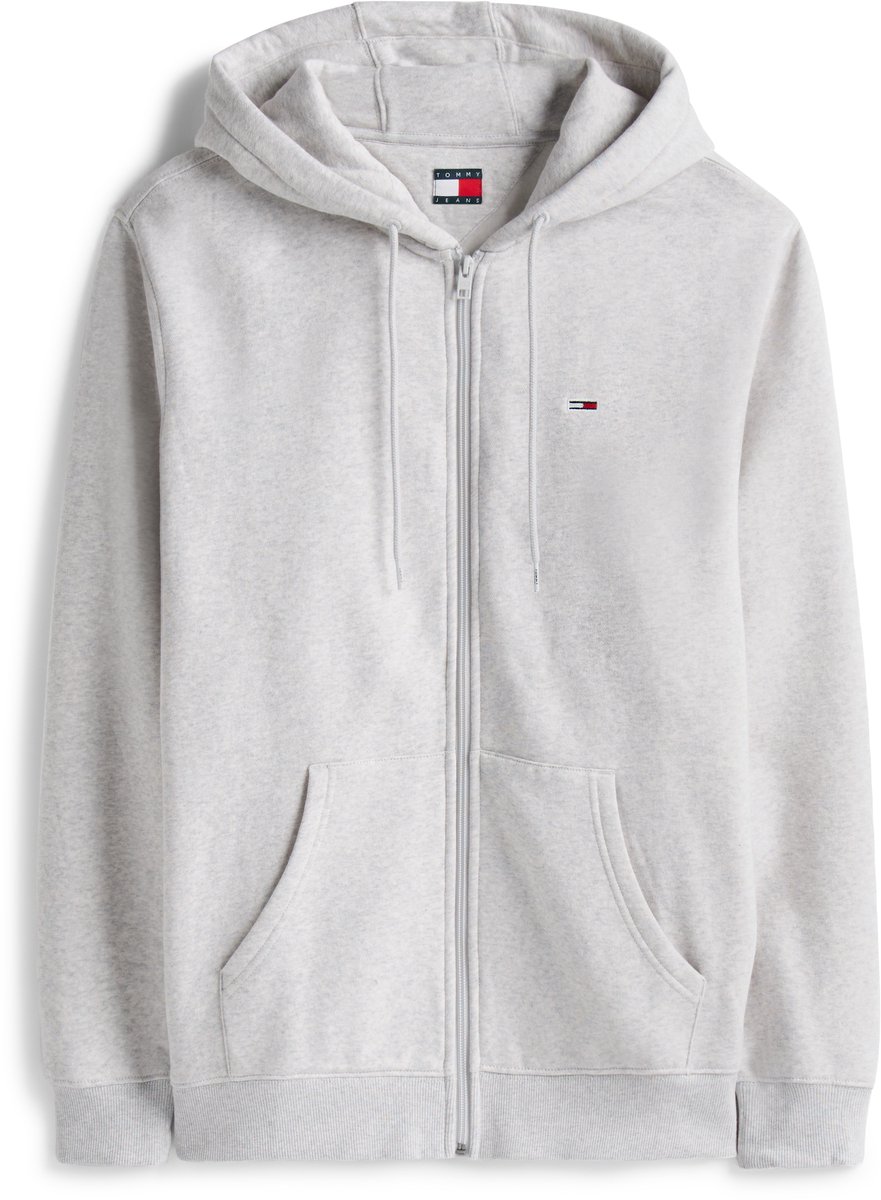 Tommy Jeans Tjm Reg S Flag Zip THru Grijs