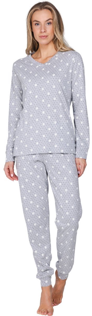 MyRebelle - Furry Friend - Pyjama - Bio-Katoen/Polyester - Grijs - Maat 38