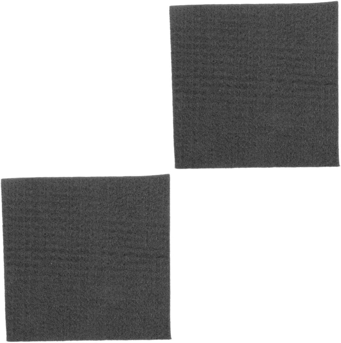 Carbon Felt - Isolatie Materiaal - Hitte Beschermen - Hoge Zuiverheid - 10x10cm 2 Stuks - Zwart