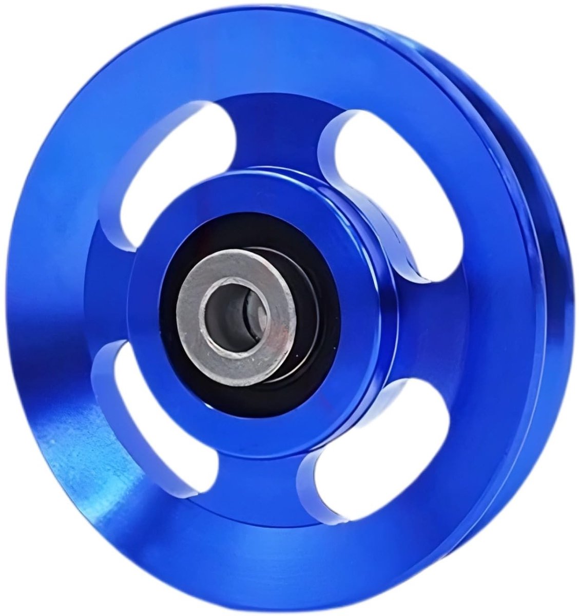 Elzusha - Aluminium Katrolwiel voor Fitnessapparatuur en Garagedeuren (Blauw, 88-90mm)
