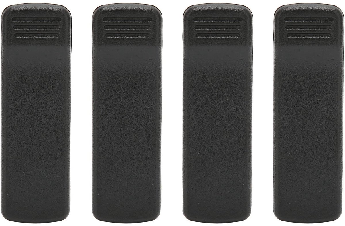 Elzusha - Radio Belt Clip - Duurzame Klem van Hard Kunststof - 4 Stuks