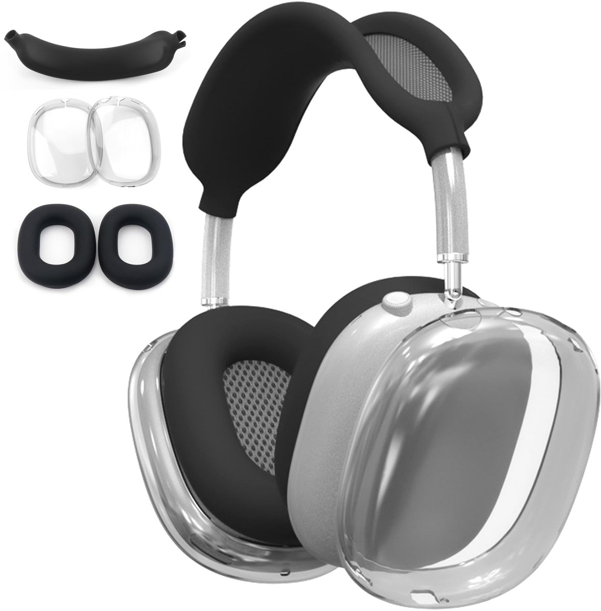 Elzusha - Silicone Hoofdtelefoon Beschermhoes voor Draadloze Koptelefoons