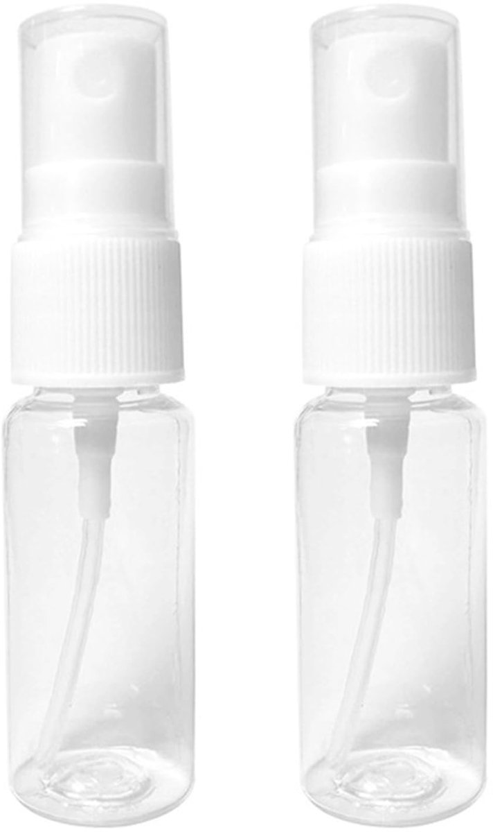 Elzusha - Sprayfles - Mini Spray Bottle 20ml - 2 Stuks - Transparant