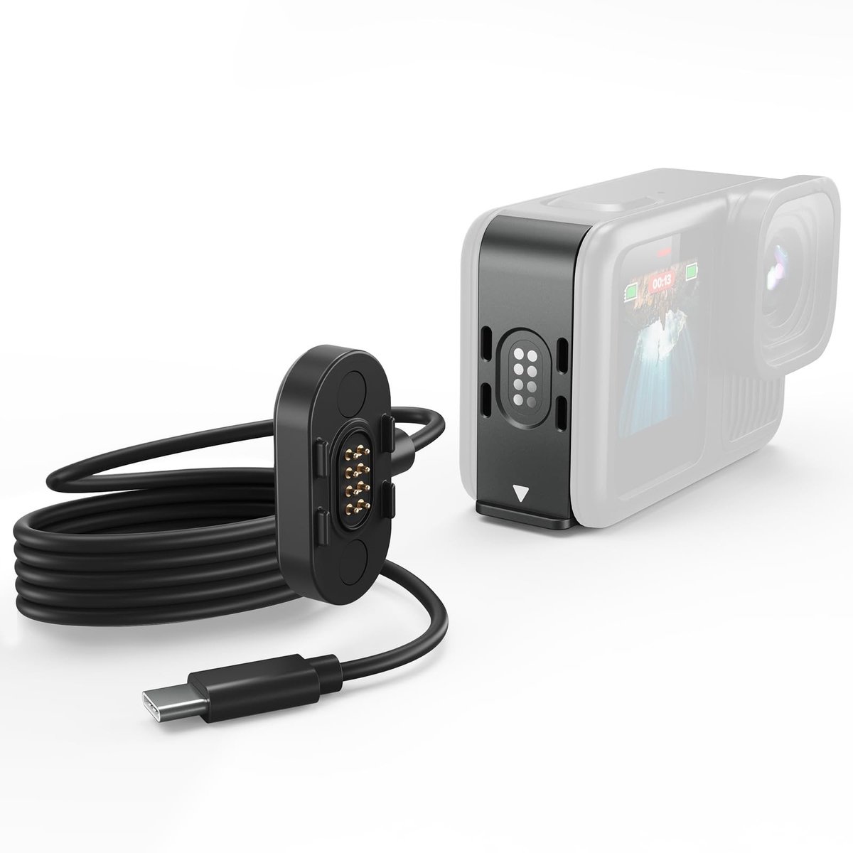 Elzusha - Magnetische Oplaadcover voor GoPro Hero 9/10/11/12