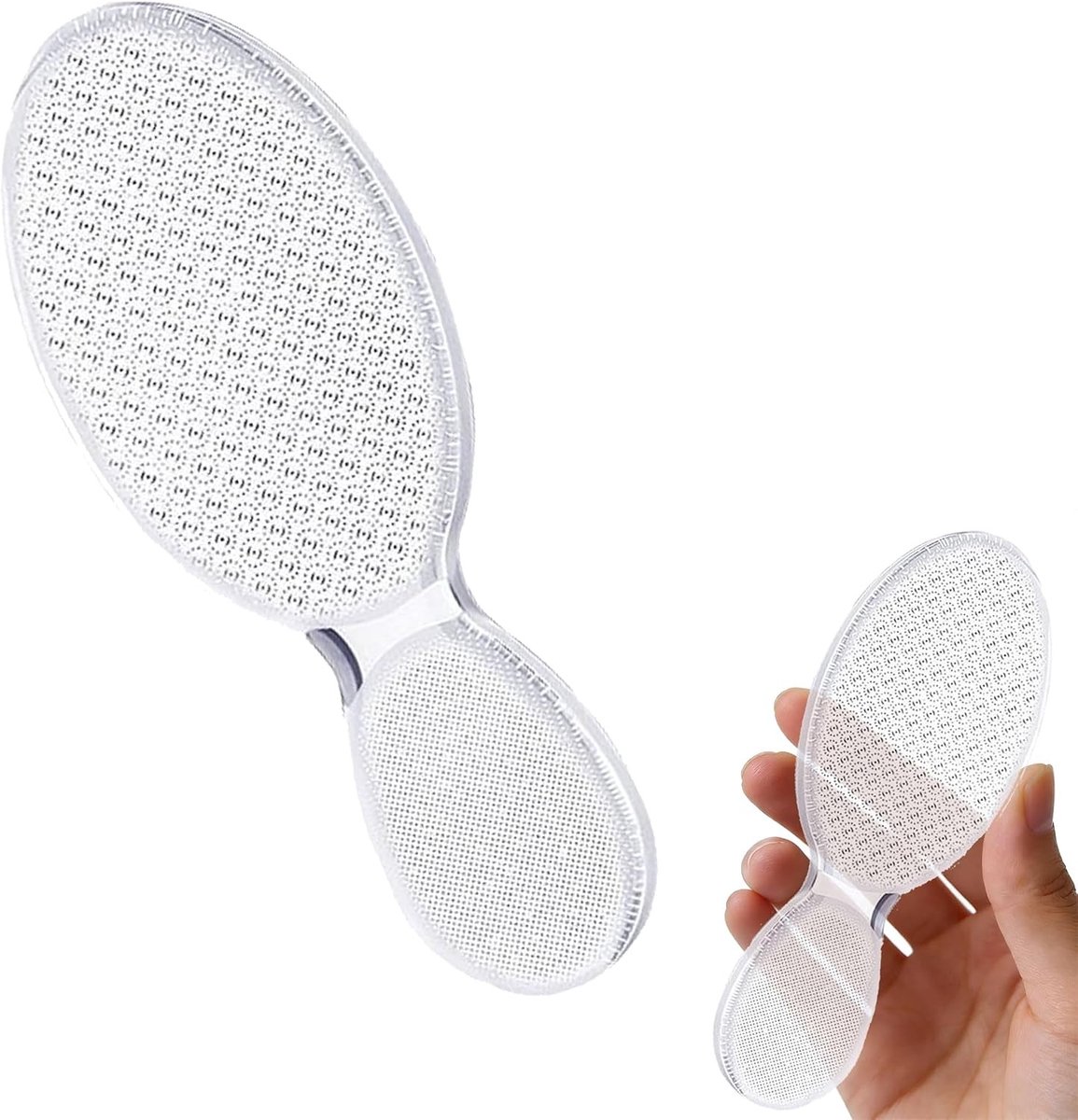 Verwijder eelt effectief met deze 2-in-1 Nano Glass Voetvijl, herbruikbaar en wasbaar, inclusief opbergdoos voor optimale hygiëne