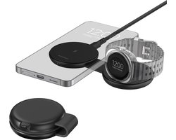 imoshion 2-in-1 Draadloze Reisoplader 25W - Smartphone / Oordopjes / geschikt voor Samsung Watch - Qi2.2
