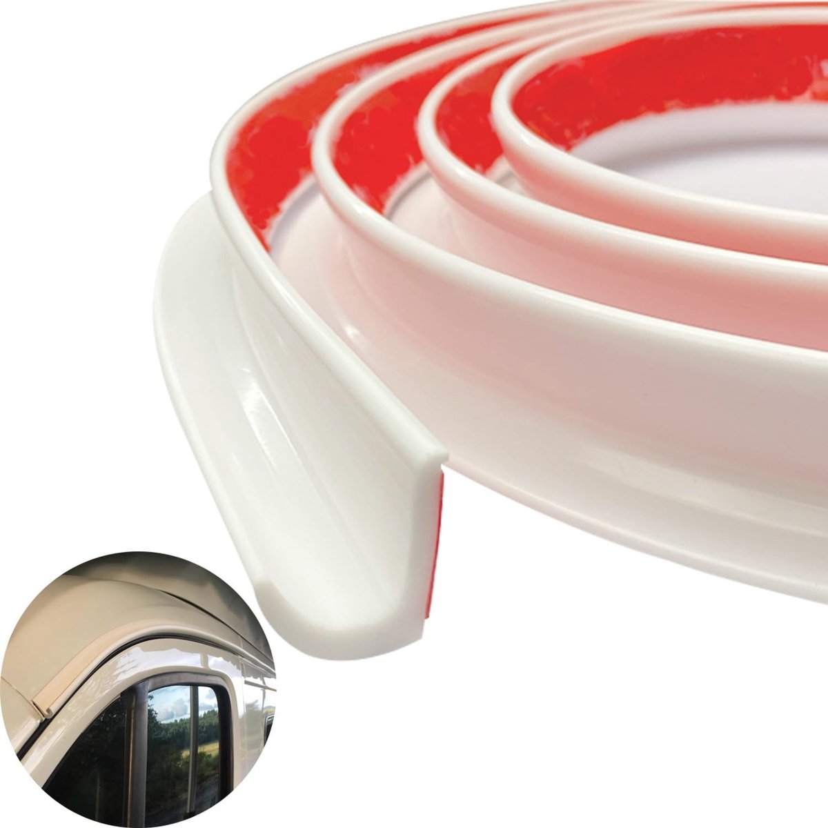 Solidchoice - J-vormige Regenafvoer voor Voertuigen, 2.5 m