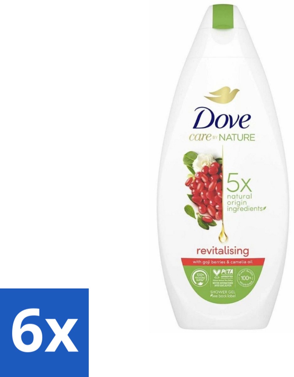 6 x Dove - Douchegel - Revitalising - Verfrissend - 225 ml - Douchegel - Huid Verzorging - Verfrissend - Revitaliserend - Hydraterend