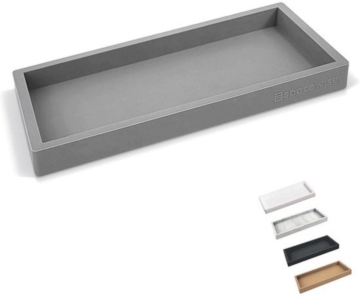 Flexibele Siliconen Aanrecht Organizer - 7,75 inch Zeephouder en Make-upbakje