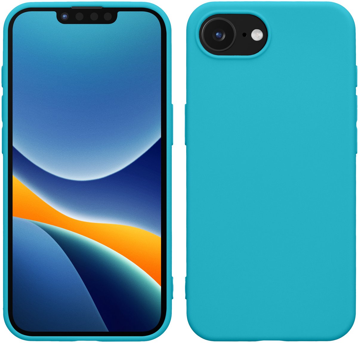 kwmobile telefoonhoesje geschikt voor Apple iPhone 17e / iPhone 16e - Hoesje voor smartphone - Back cover in ijsblauw