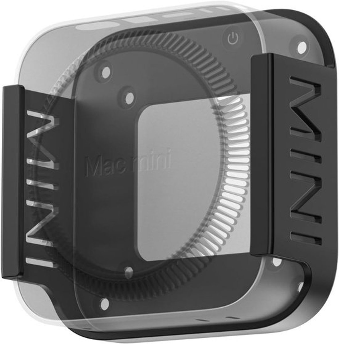 VESA houder voor Mac Mini M4 / Pro 2024 - Onderbouw en Wandmontage voor Kantoor of Thuis, Zwart